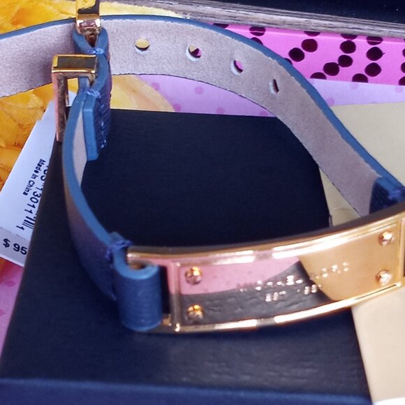 MK blue leather bracelet - Picture 3 of 16